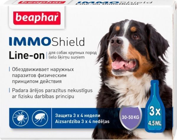 Краплі Beaphar Immo Shield Line-on for Large Dogs антипаразитні для собак від 30 кг (13584BF)