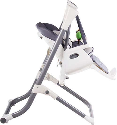 Стільчик для годування Lionelo Niles 2 в 1 сірий LO.NI01