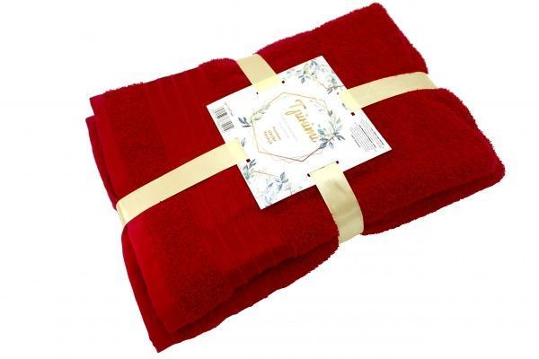 Набір рушників Триніті 50х90/70х140 см рубіновий Simi 