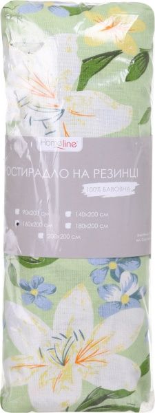 Простынь на резинке бязь 160x200 см в ассортименте Home Line 