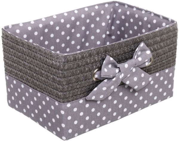 Кошик плетений з текстилем Tony Bridge Basket 29x20x16 см DSA16-6AB-5 