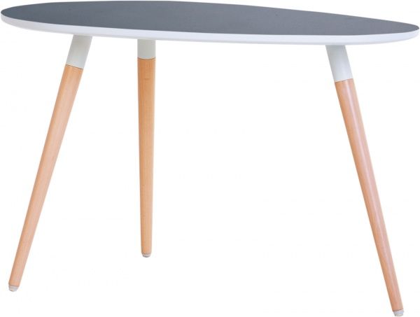 Стіл журнальний LEAVES L WHITE (16) 750х500х465 (CH) антрацит 1.007 700x465мм Nowy Styl 