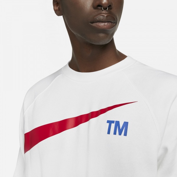 Світшот Nike M NSW SWOOSH SBB CREW DD5993-100 р. XL біло-червоний