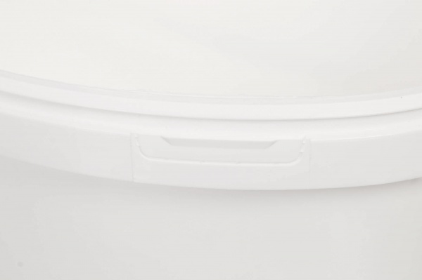 Відро Poliplast овальне з пластиковою ручкою (харчовий пластик) 10 л білий 