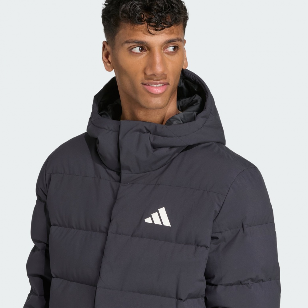 Пуховик мужской зимний Adidas HELIONIC HD JKT JN2099 р.L черный