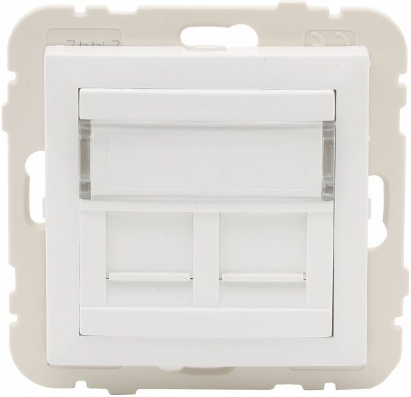 Розетка компьютерная двойная Efapel Logus RJ45 5e белый