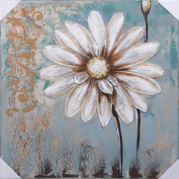 Картина Цветок 80x80 см 