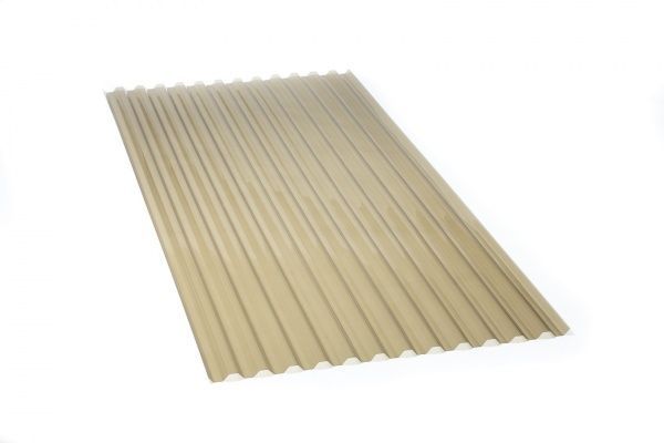 Гофрированный монолитный поликарбонат PALRAM Greca 76/18 2000x900мм бронзовый 