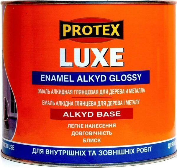 Емаль Protex алкідна Luxe блакитний глянець 0,7л 0,9кг