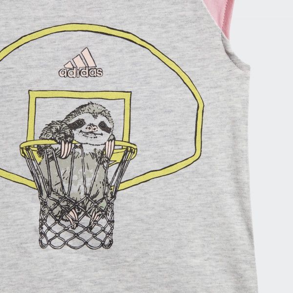 Спортивний костюм Adidas I ANIMAL SET G DV1257 р. 92 світло-сірий