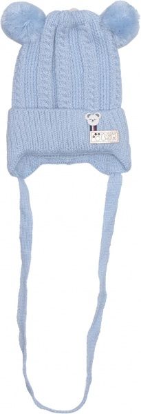 Шапочка дитяча для хлопчика Luna Kids р.36 блакитний 2223 