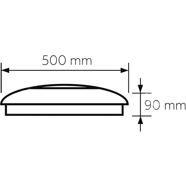 Світильник світлодіодний Eurolamp Mirror Сircle з пультом ДК 72 Вт білий 3000-6500 К 