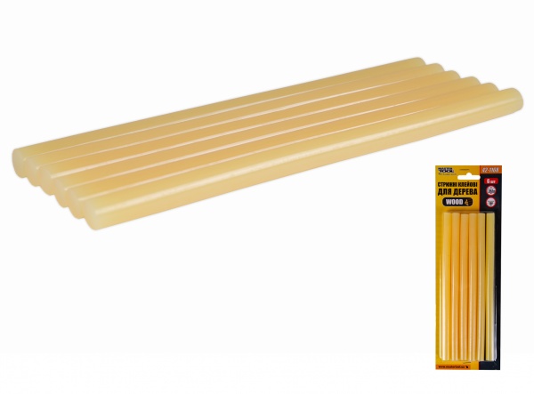 Стержни клеевые MasterTool Wood 11,2 мм 6 шт. 42-1168