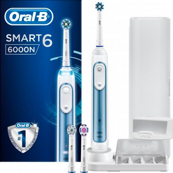 Электрическая зубная щетка Oral-B Smart 6 6000n D 700.535.5XP CR