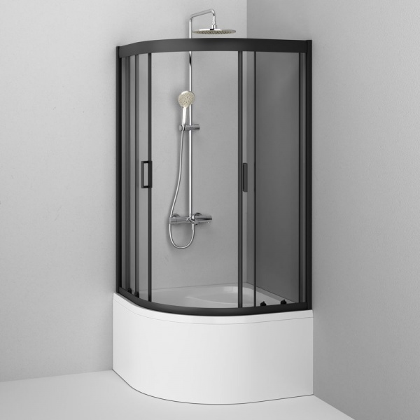 Душевое ограждение AM.PM Gem Deep 1/4 Round 90x90 W90UG-401A090BT