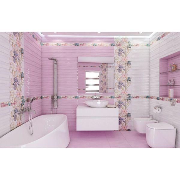 Плитка InterCerama BATIK декор-панно сірий П 83 071 46x50 2 шт. 