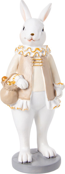 Фігурка декоративна Кролик з корзинкою 5,5x5,5x15 см 192-237 Lefard