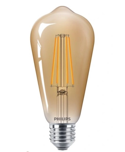 Лампа светодиодная Philips 2 шт. 4,2 Вт ST64 прозрачная E27 220 В 929003061568 