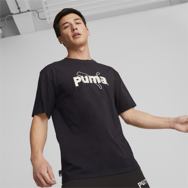 Футболка Puma PUMA TEAM GRAPHIC TEE 53825601 р.L чорний