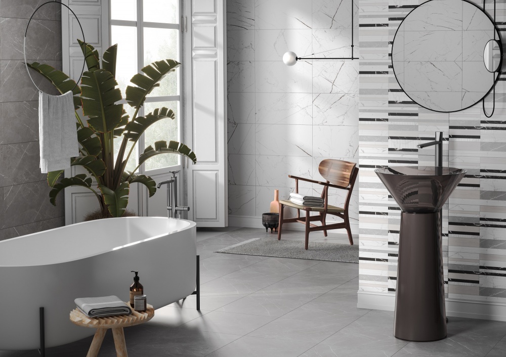 Плитка Allore Group Marmolino White W M NR Satin 30,8x60,8 см