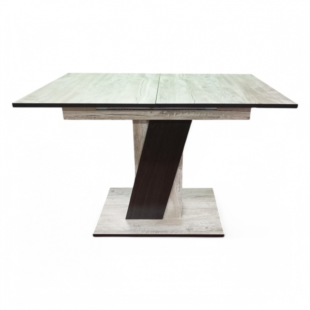 Стол обеденный 1100(1450)x700x750мм дуб клондайк/дуб клондайк/венге