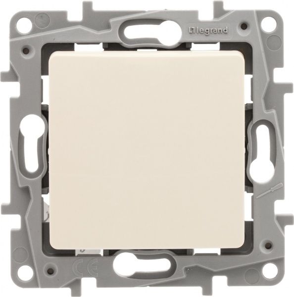 Выключатель одноклавишный Legrand Etika с подсветкой 10 А 230В IP20 кремовый 672303