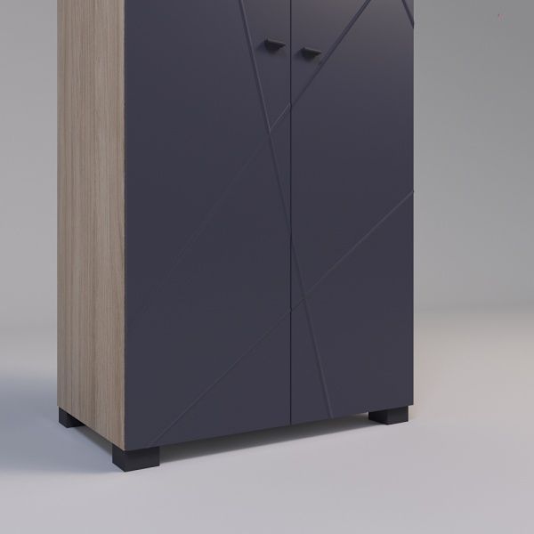 Шкаф Санти Мебель Х-Скаут Х-02 графит мат / дуб 