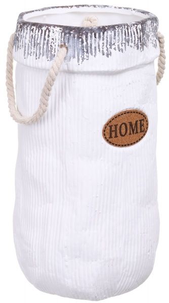 Кашпо керамічне White 15х28 см білий