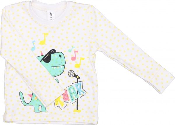 Пижама для мальчиков Luna Kids Желтая звездочка р.122 бежевый 