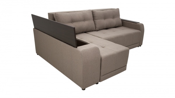 Диван кутовий Кедр ПЛЕЙН лівий (7) капучино 2400x1700x880 мм
