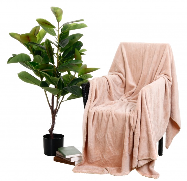 Плед мікрофібра 150x200 см бежевий Ярослав 