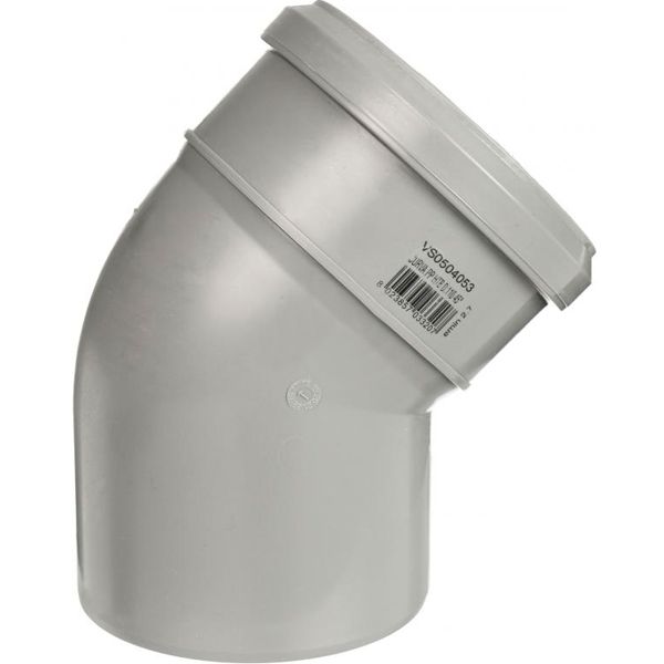 Колено Valsir ПП d110x45° HTB