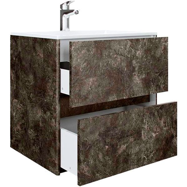 Тумба подвесная Water House Preference N2 70 МДФ сланец темный под умывальник Амальфи 70