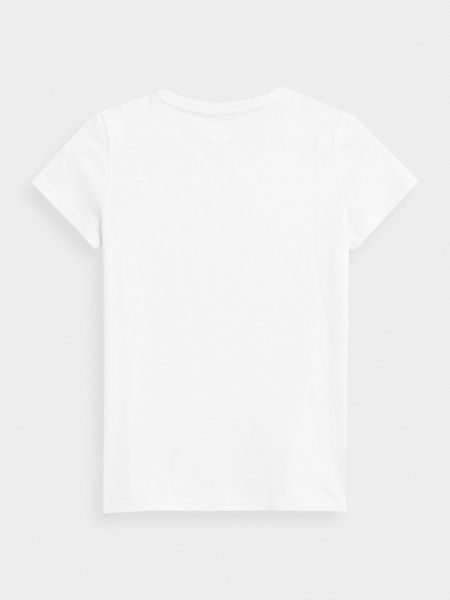 Футболка 4F TSHIRT F384 4FJSS23TTSHF384-10S р.164 белый