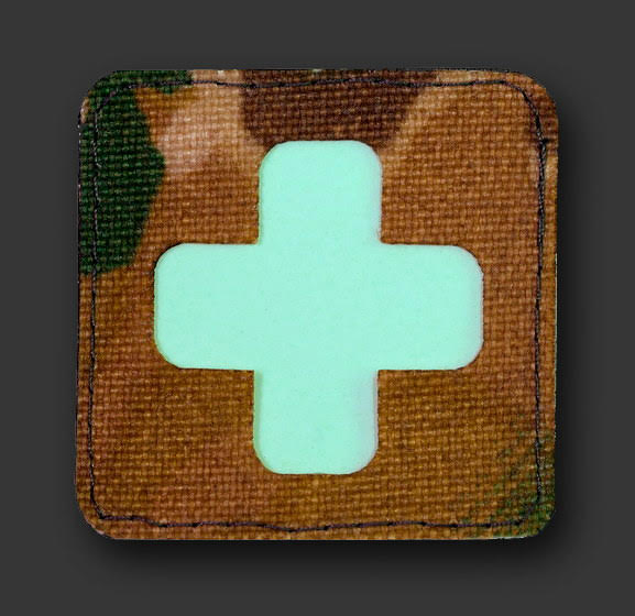 Шеврон-патч крест мультикам светонакопительный