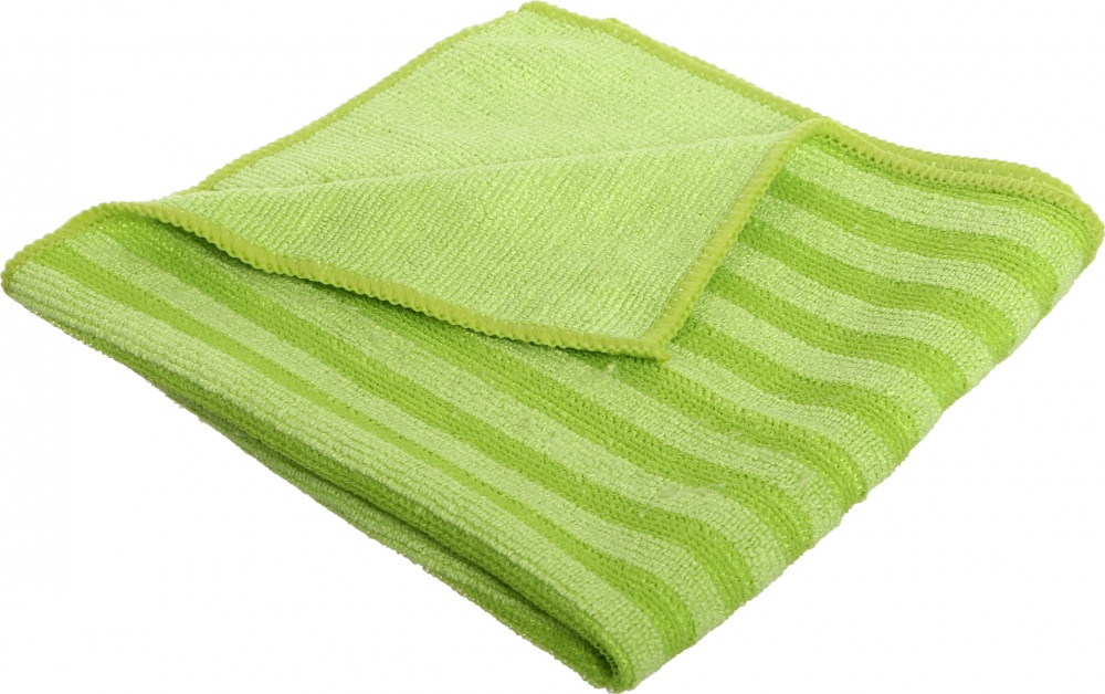 Серветка двостороння OBERY абразивна 2 в 1 35х35 см 1 шт./уп. салатова