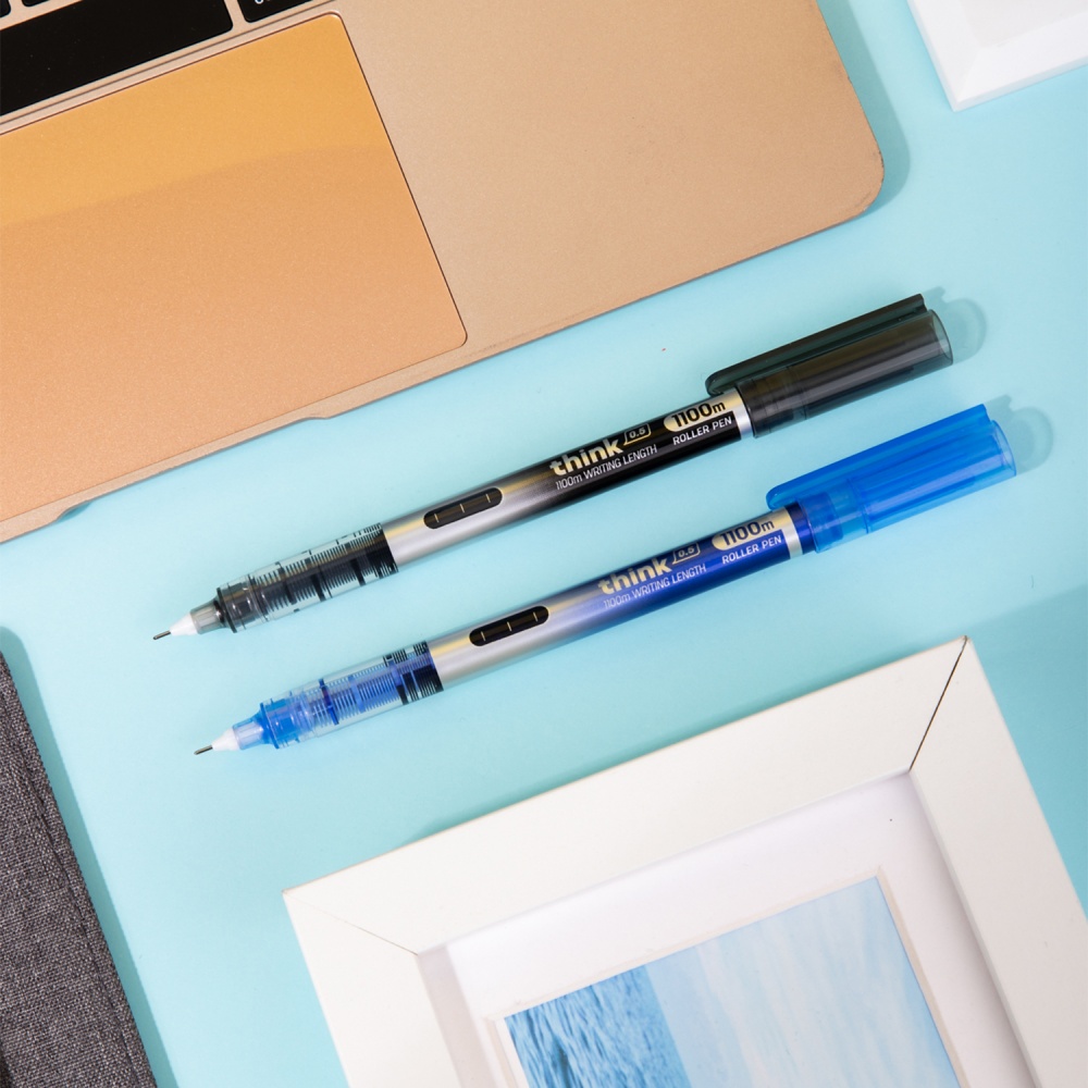 Ручка-ролер Deli EQ300-BL синя Think 0,5