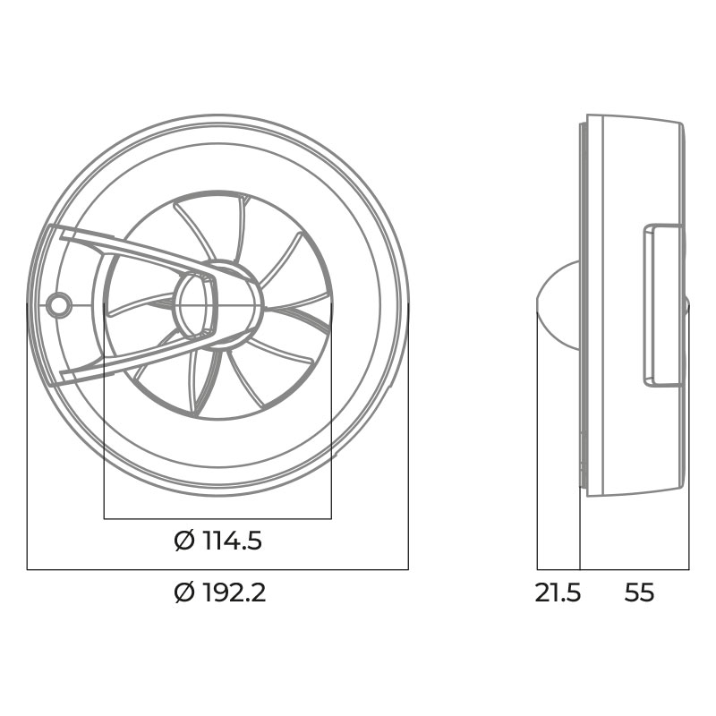 Вытяжной вентилятор Blauberg O2 BLACK
