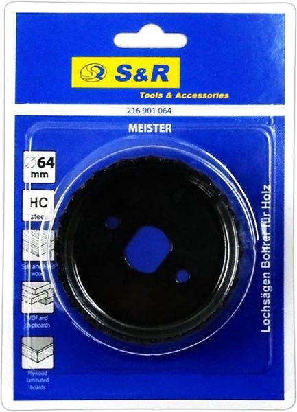 Пила кільцева універсальна S&R по дереву 64мм Meister