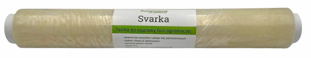 Клейка стрічка для ремонту тепличної плівки прозора 300 мм x 10 м 100 мкм