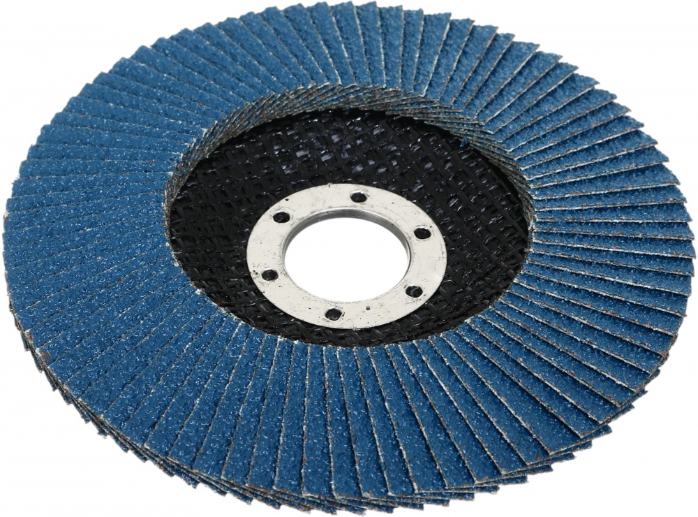 Круг пелюстковий LION торцевий по металу/нержавійці 125х22,23 мм 125 мм P60