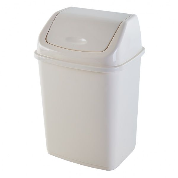 Відро для сміття Алеана 18 л біла роза 122065