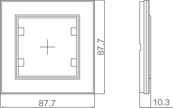 Рамка одномісна Makel Karea вертикальна білий