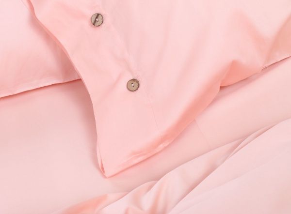 Комплект постільної білизни Mono pink D сімейний рожевий La Nuit 