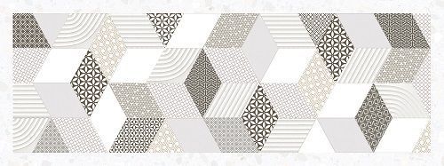 Плитка InterCerama Terrazzo декор сіра 15х40 /Д 228 071 