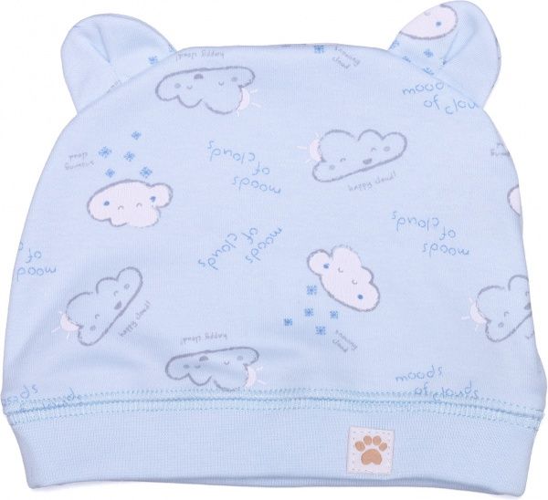Шапочка дитяча Bembi ШП76 р.42-44 блакитний із малюнком