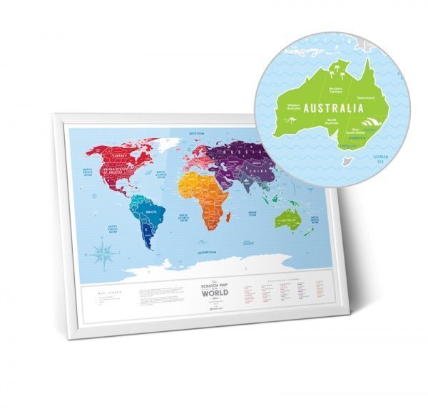 Скретч-карта мира 