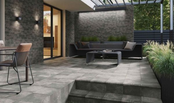 Клинкерная плитка ARTEON GRYS KAPINOS STOPNICA PROSTA 30х33 Ceramika Paradyz