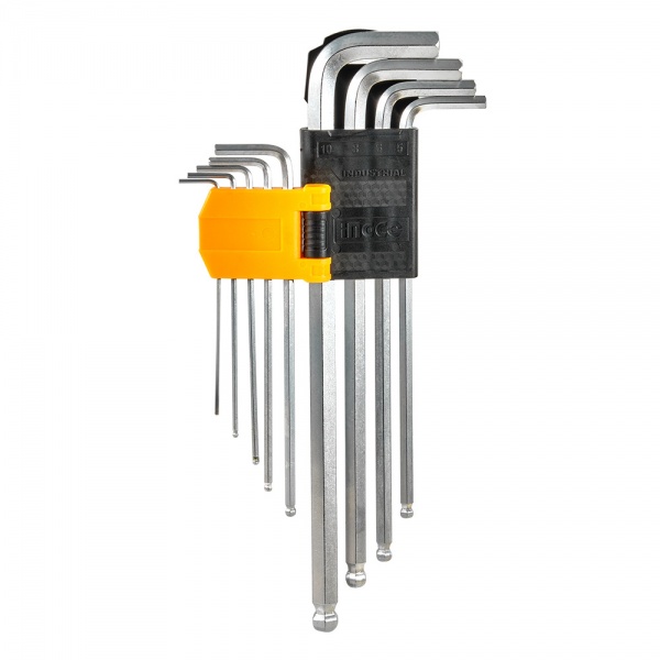 Набор ключей шестигранных INGCO 9 шт 1.5-10 мм HHK12092