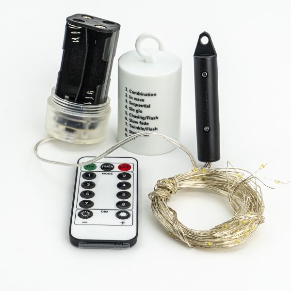 Декоративная гирлянда Altalusse (INL-2108B-100 Warm) встроенный светодиод (LED) 100 ламп 2 м 